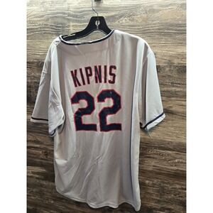Match-Up‎ Cleveland Baseball Jersey Jason Kipnis 22 Grey Mens XL Button Front